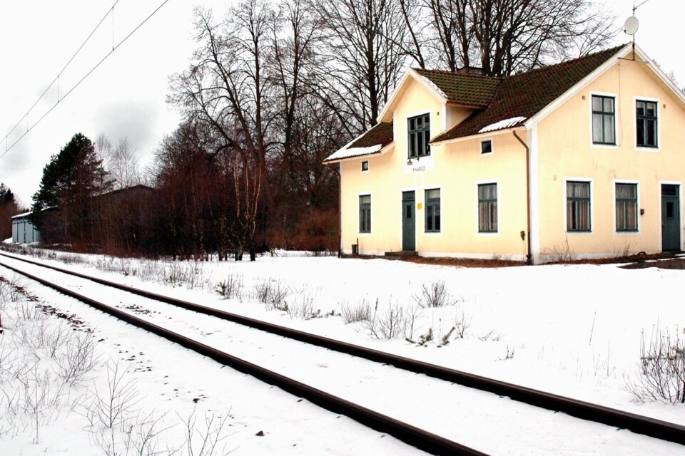Stationsområdet i Knäred måste byggas om för att klara tågtrafiken mellan Hässleholm och Hamlstad.   Arkivbild