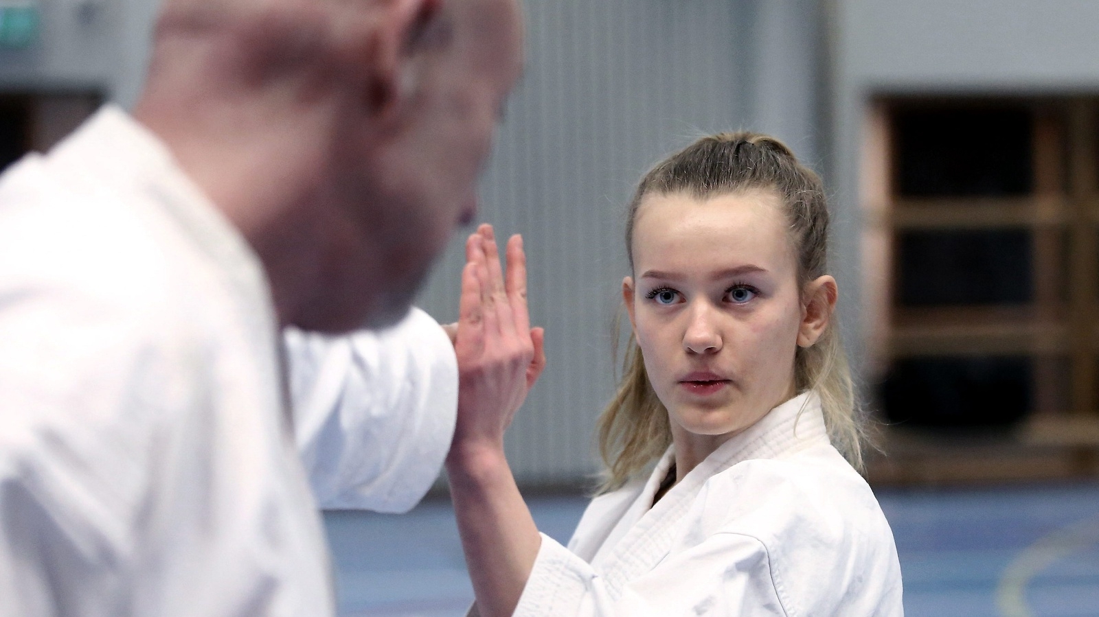 Sofia Walther är oerhört målinriktad med sin karate men samtidigt väldigt ödmjuk, och det är ingredienser som hittills tagit henne väldigt långt. Foto: Stefan Sandström