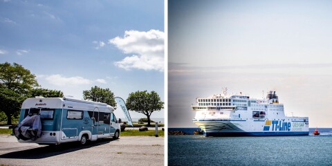 Många tyskar har i sommar valt att ta husbilen över Östersjön för att turista i Sverige.