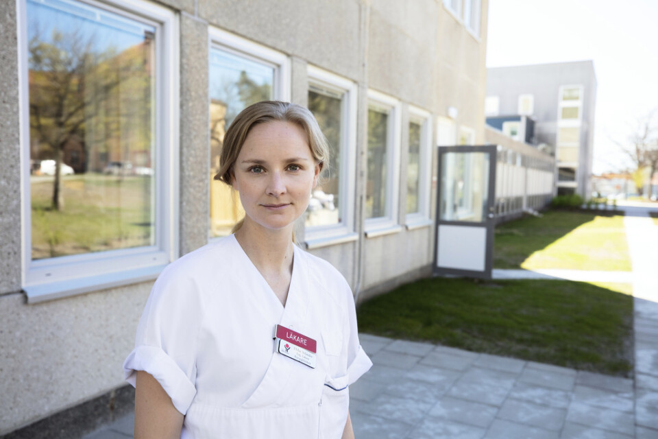 Ebba Velander är mest förvånad över hur relativt unga och friska många är som insjuknat i covid-19 och som nu vårdas på sjukhuset i Västerås.