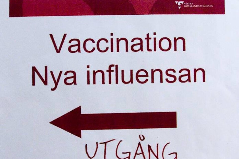 På vårdcentralenra pågår vaccineringen mot svininfluensan för fullt