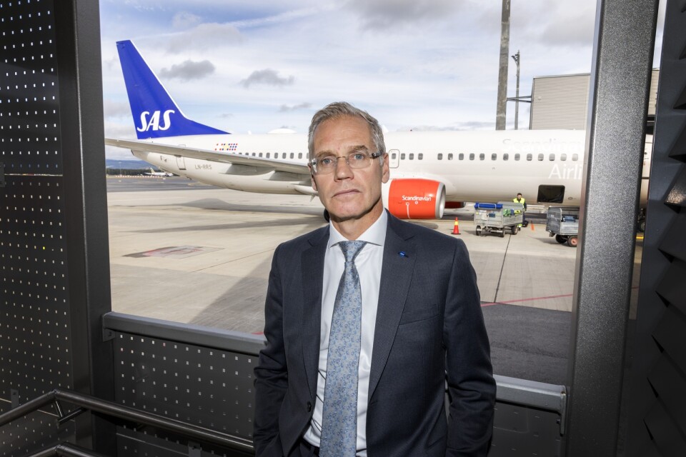 SAS vd Rickard Gustafson räknar med att flygbolaget kommer klara sig genom krisen om flygbranschen återhämtar sig under 2022. Arkivbild.
