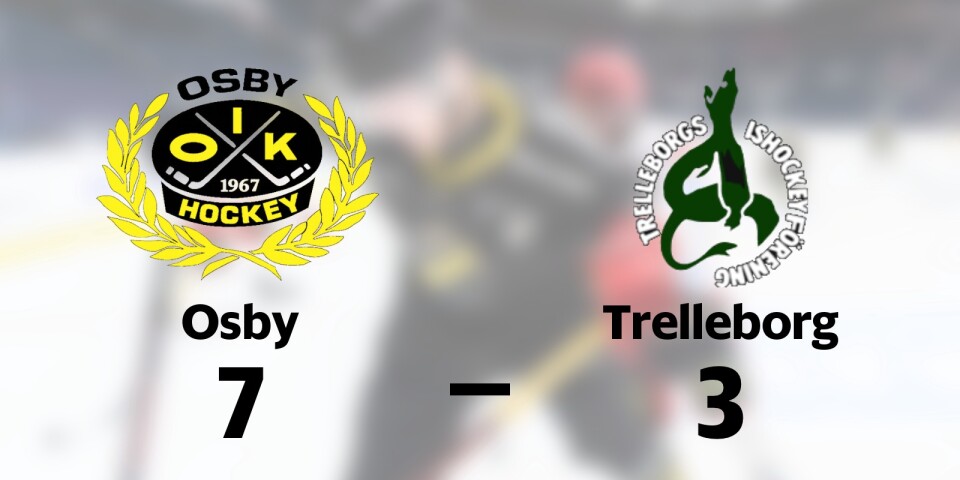 Osby vann mot Trelleborg