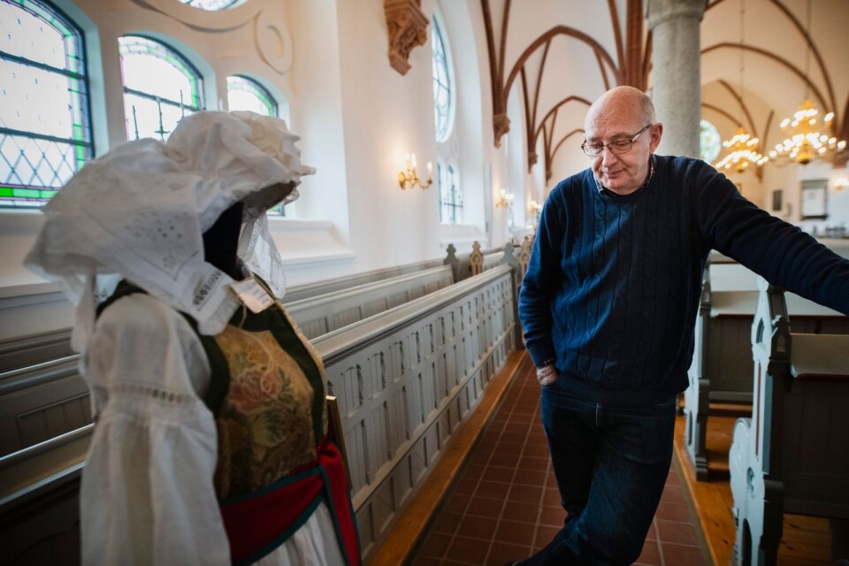 För första gången passade kyrkan på att håll utställning också. ”Ett sätt att erbjuda lite mer när här är så mycket folk”, säger kyrkopolitikern Jörgen Jönsson.
