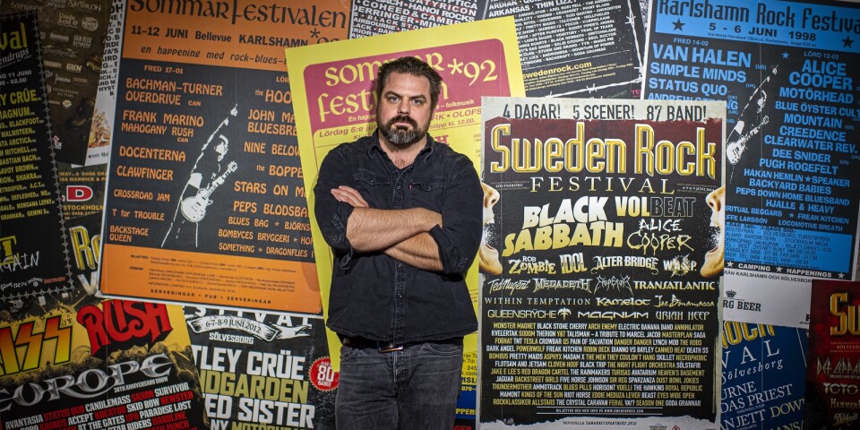 Jon Bergsjö, vd för Sweden Rock Festival.