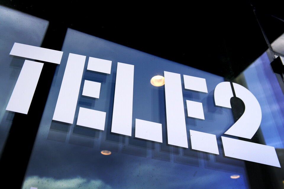 Mobiloperatören Tele 2 redovisar kvartalsrapport. Arkivbild.