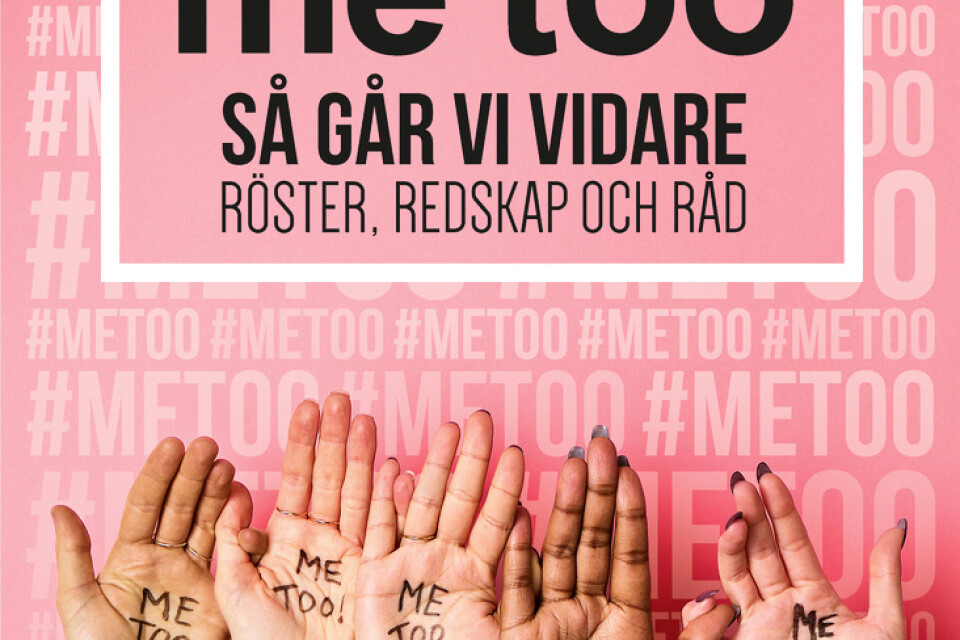 Boken "me too, så går vi vidare", med Alexandra Pascalidou som redaktör. Pressbild.