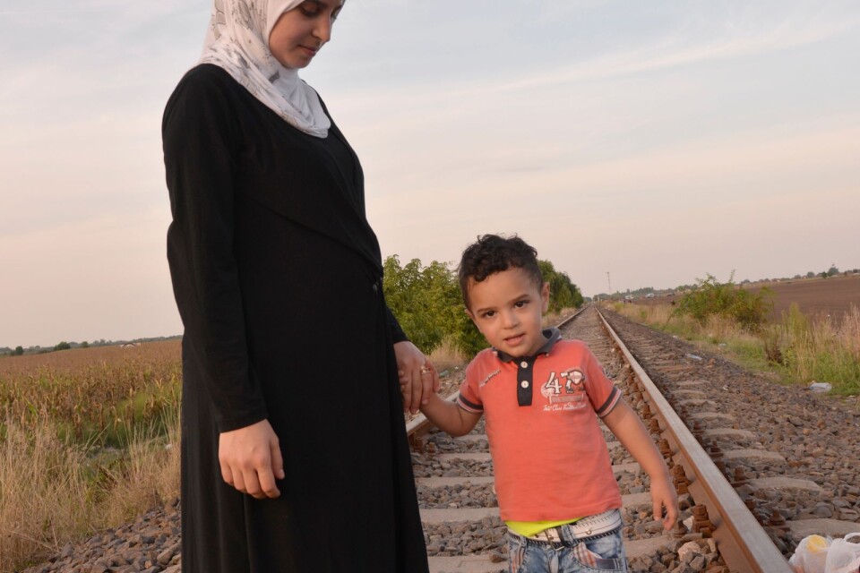 Tvååriga Anas är på flykt från krigets Syrien tillsammans med sin mamma.