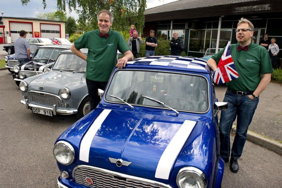 Flemming Madsen och Stephan Rosén satsar på engelska bilar. Minin på bilden är dock inte deras. Foto: Roger Carlsson