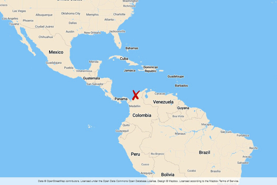 Brandkatastrofen inträffade i Pueblo Viejo vid Colombias karibiska kust.