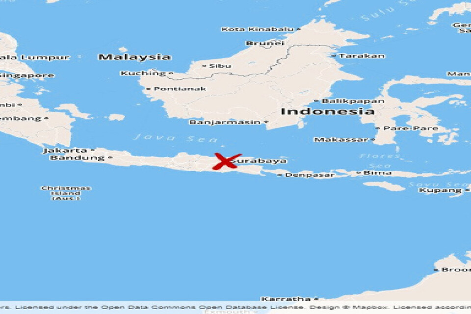 Fler än 30 människor saknas sedan en färja började brinna och totalförstördes utanför Javas kust i Indonesien. Fyra människor omkom i branden.