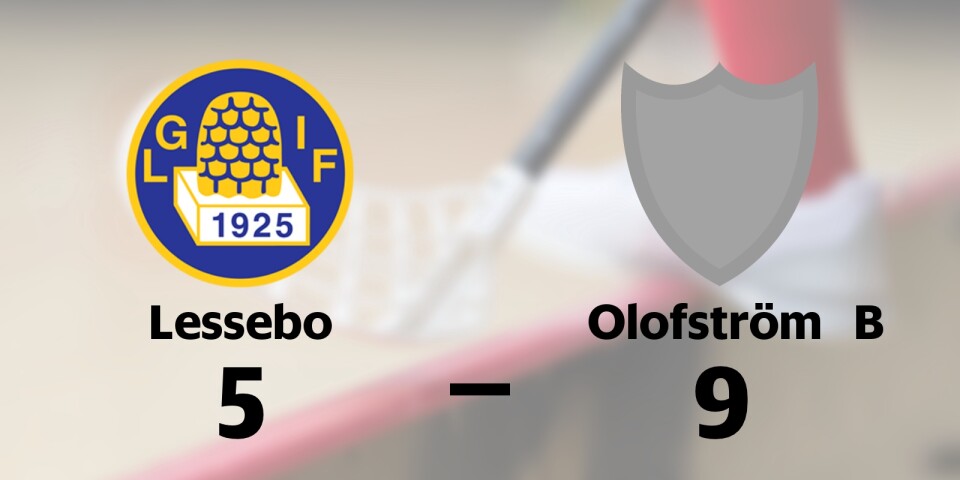 Lessebo GoIF förlorade mot Olofströms IBK B