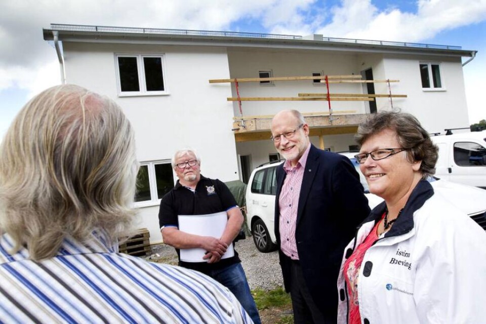 Lars-Göran Ängarp, Bergton Bygg AB träffade bostadsminister Stefan Attefall samt Cristina Bernevång, ledande kristdemokrat i Ulricehamn.