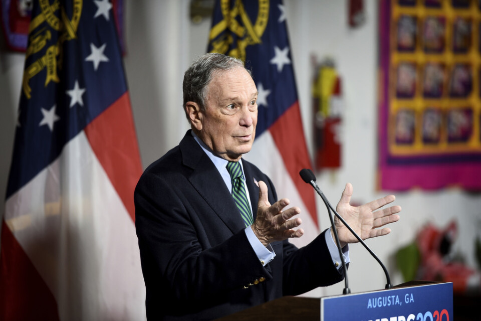 Den amerikanske mångmiljardären Michael Bloomberg, som hoppas bli Demokraternas presidentkandidat i nästa års val i USA, reser till FN:s klimatmöte i Madrid. Arkivbild.