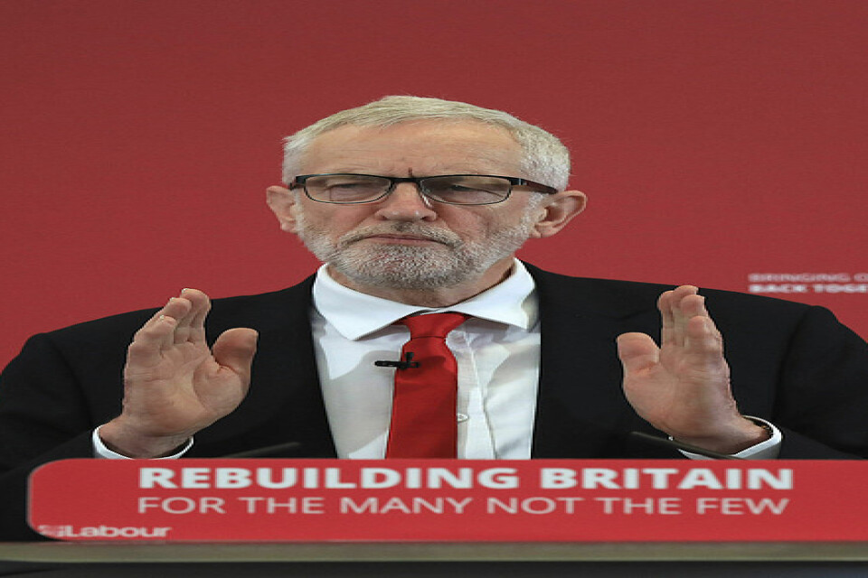 Labourpartiets ledare Jeremy Corbyn varnar för ett "Trump-brexit" inför EU-valet.