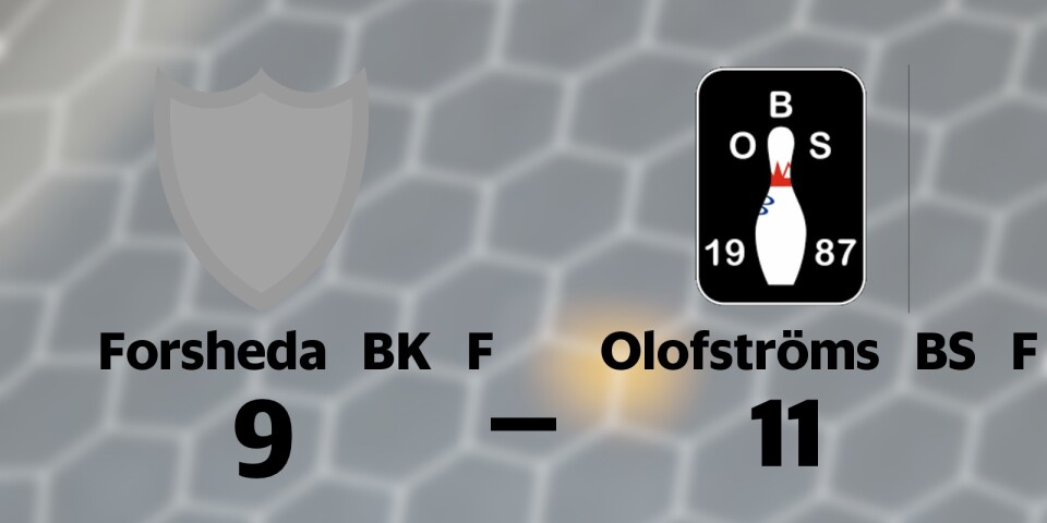 Forsheda BK F förlorade mot Olofströms BS F