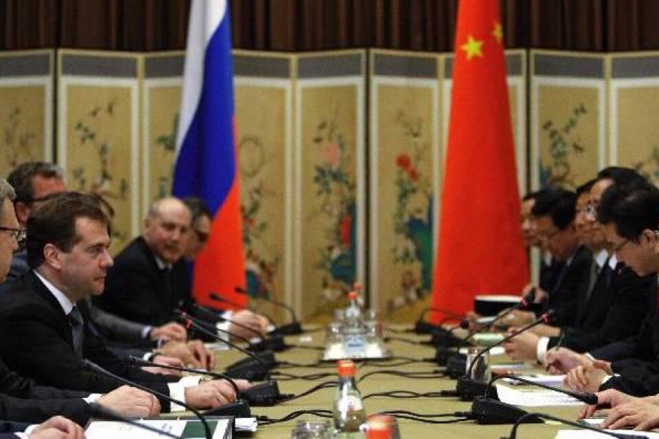 Ryssland och Kina på var sin sida på under det pågående G20-mötet i Seoul.