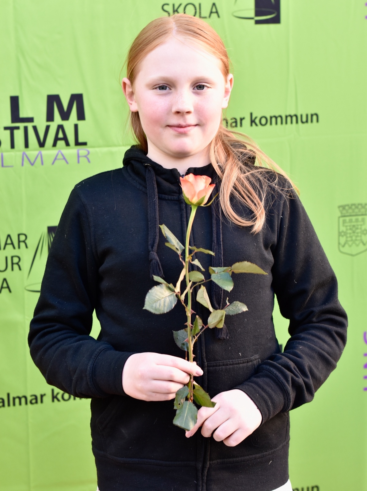 Maria Bergström, 11, bidrog med sin film "Den jobbiga läraren och de duktiga eleverna".