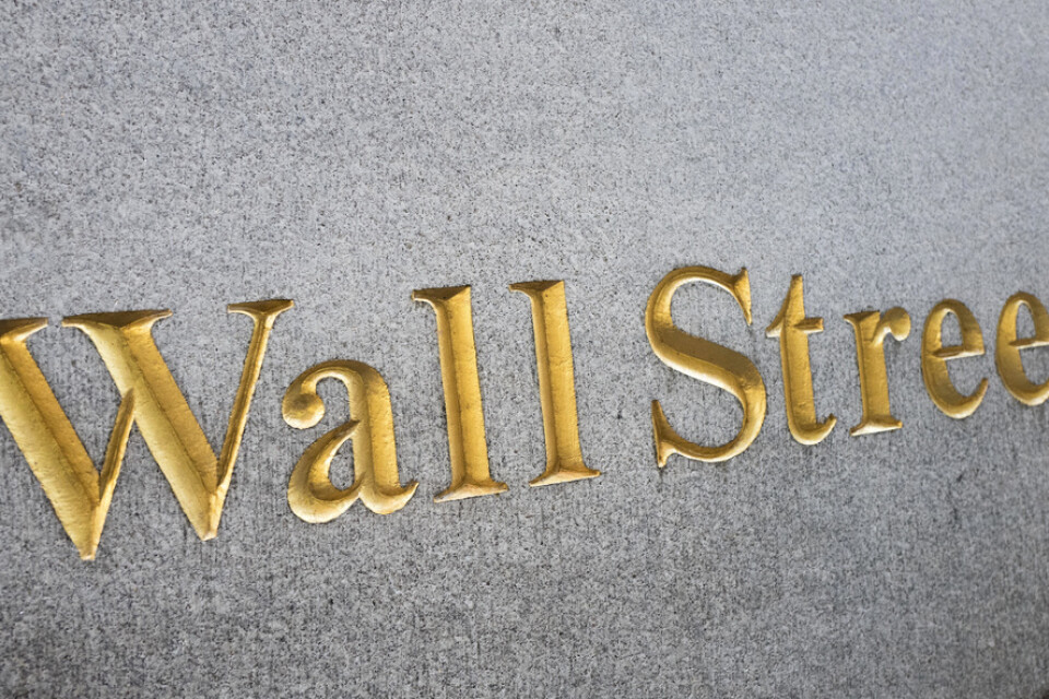 Nedåt på Wall Street i fredagens handel. Arkivbild
