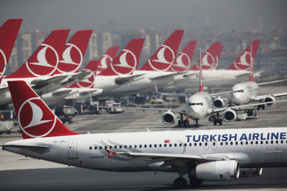 Turkish Airlines får ställa in en rad avgångar. Arkivbild.