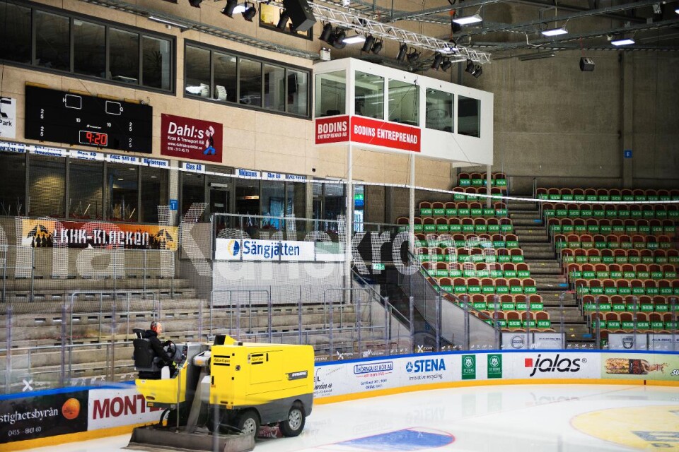 A-hallen i NKT Arena Karlskrona. Foto: Mattias Mattisson