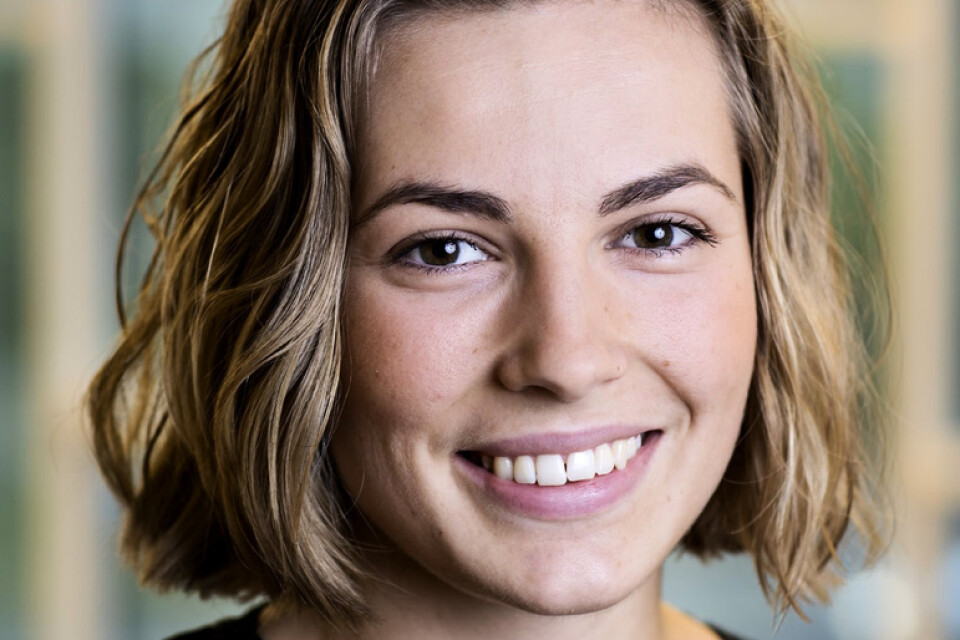 Felicia Robertson, doktorand vid statsvetenskapliga institutionen på Göteborgs universitet. Pressbild.