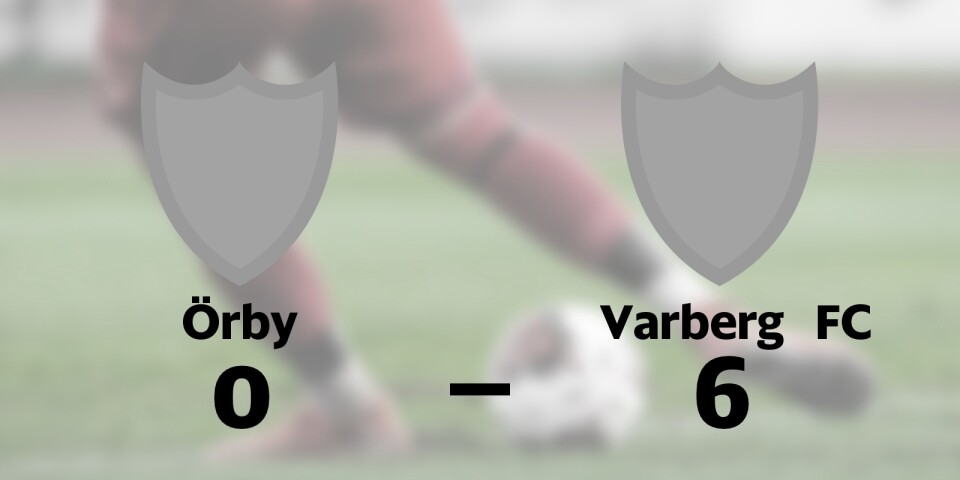 Tung förlust för Örby hemma mot Varberg FC