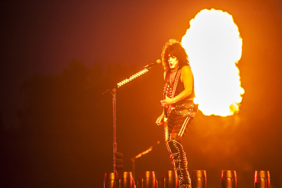 Kiss spelade på Sweden Rock – med glitter, eld och fyrverkerier i bakgrunden.