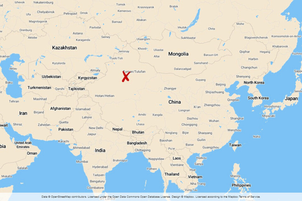 Xinjiang i Kina.