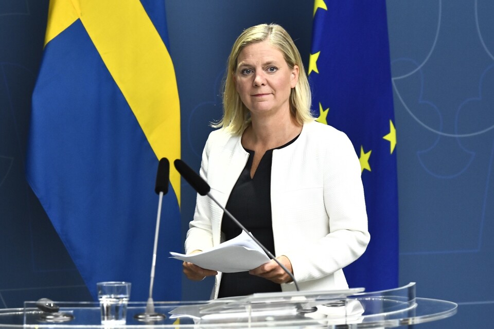 Finansminister Magdalena Andersson (S) går vidare med pensionstillägget. Arkivbild