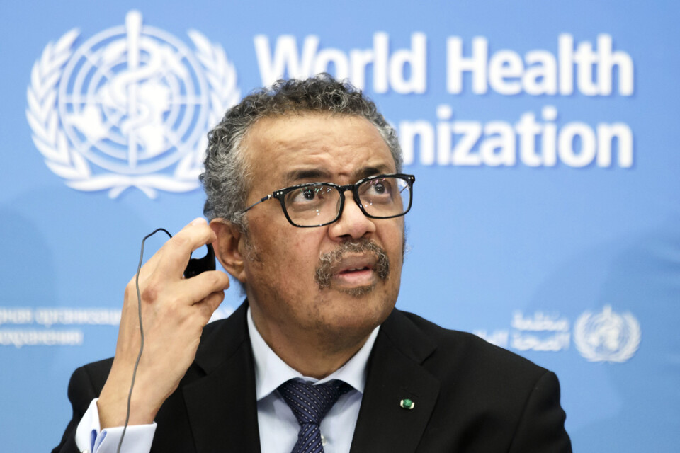 WHO-chefen Tedros Adhanom Ghebreyesus har uppmanat världens länder att göra smittbegränsningen av det nya coronaviruset till "högsta prioritet". Arkivbild.