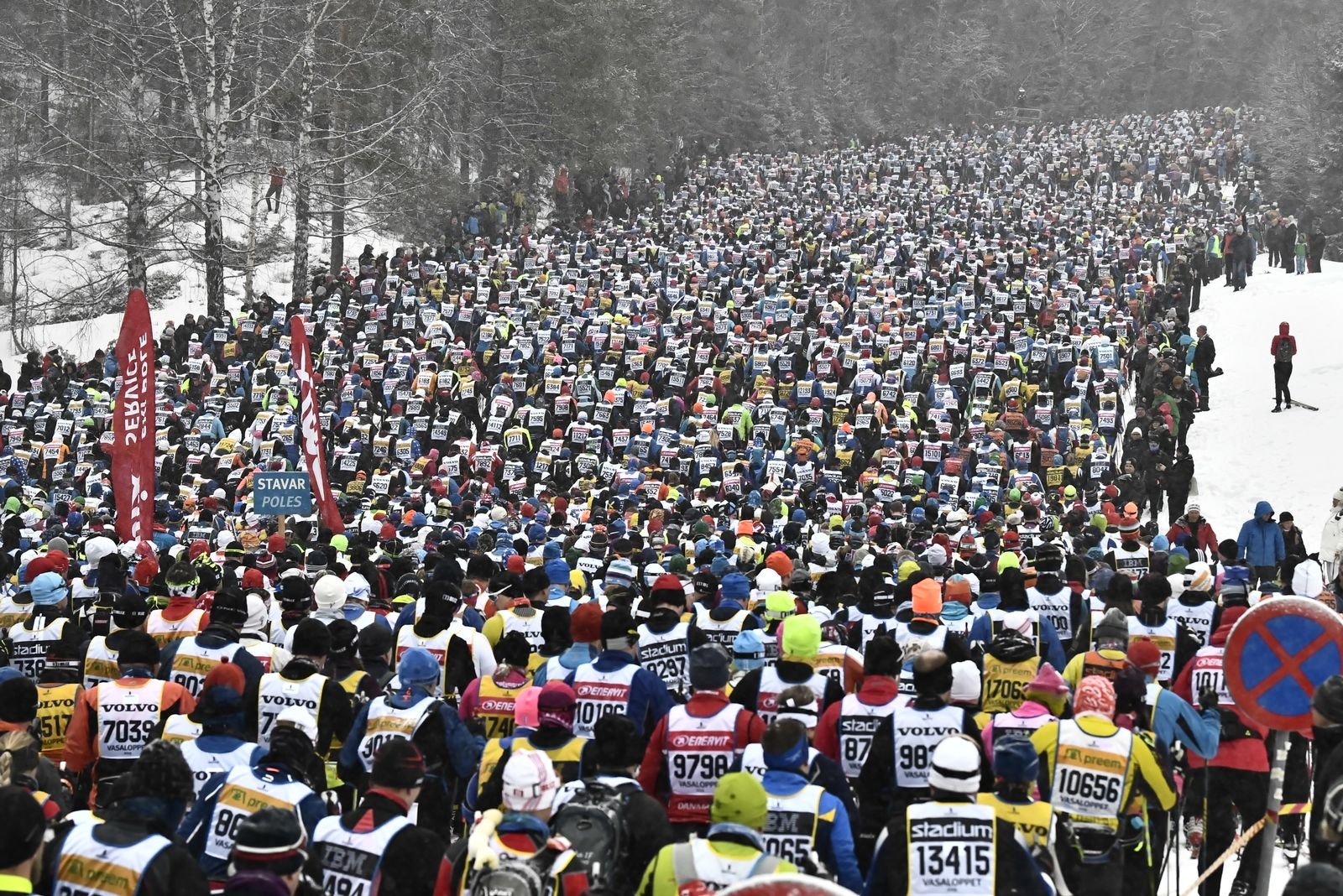 SÄLEN 2019-03-03
Starten av Vasaloppet 2019 i Berga by. 
Foto Ulf Palm / TT / Kod 9110