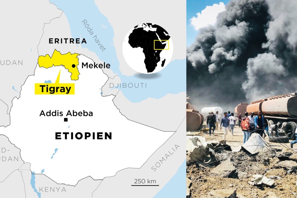 Etiopisk militär har flygbombat regionen Tigrays huvudstad Mekele igen.
