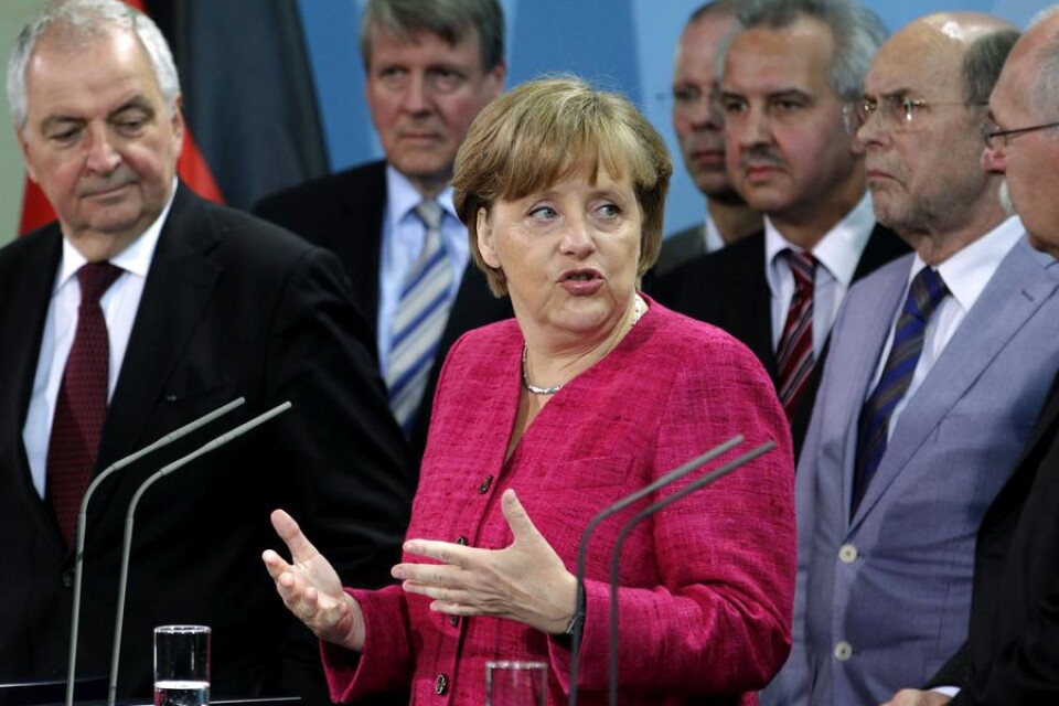 Angela Merkel försöker hålla ihop koalitionen.Foto: Michael Sohn