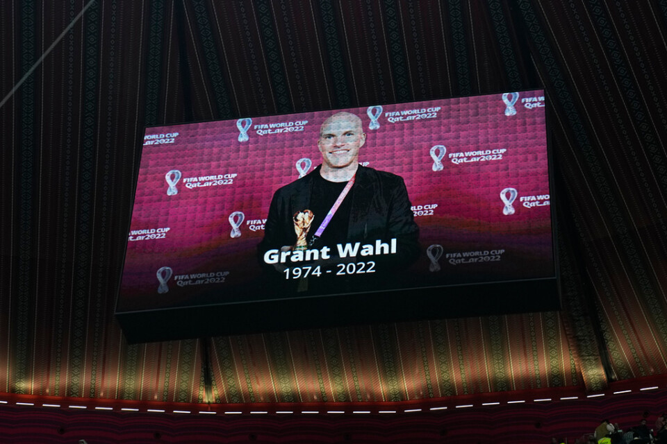 Den amerikanske journalisten Grant Wahl hedrades under VM. Arkivbild.