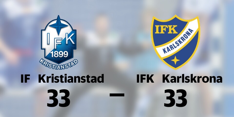 IFK Karlskrona kryssade mot IF Kristianstad