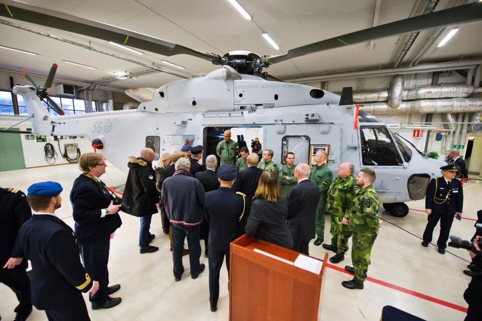 Totalt ska nio helikoptrar med sjöoperativ förmåga levereras till Kallinge, senast 2020. Foto: Mattias Mattisson