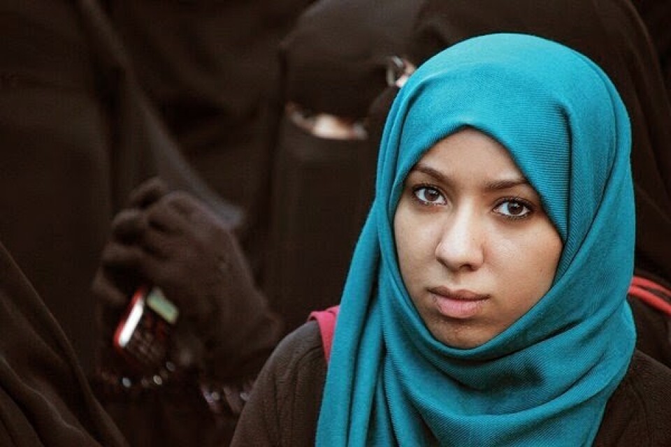 Afrah Nasser på Förändringstorget i Sanaa 2011.