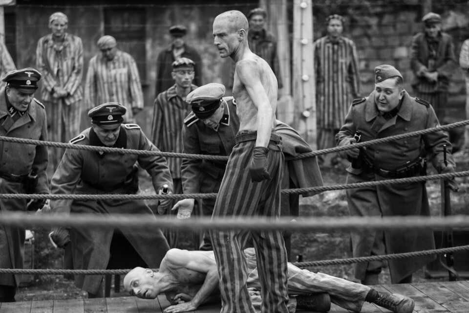 Ben Foster som Harry Haft, boxaren som överlevde Förintelsen genom att boxas mot andra lägerfångar. Pressbild.