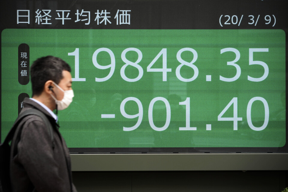 Nikkei|225-index föll över fem procent.