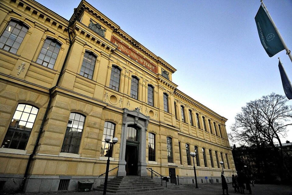Under 2018 kom 13|557 nya böcker till Kungliga biblioteket. Arkivbild.