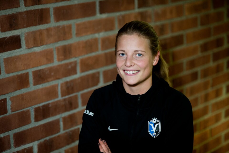 Anna Anvegård gjorde Växjös enda mål i matchen.