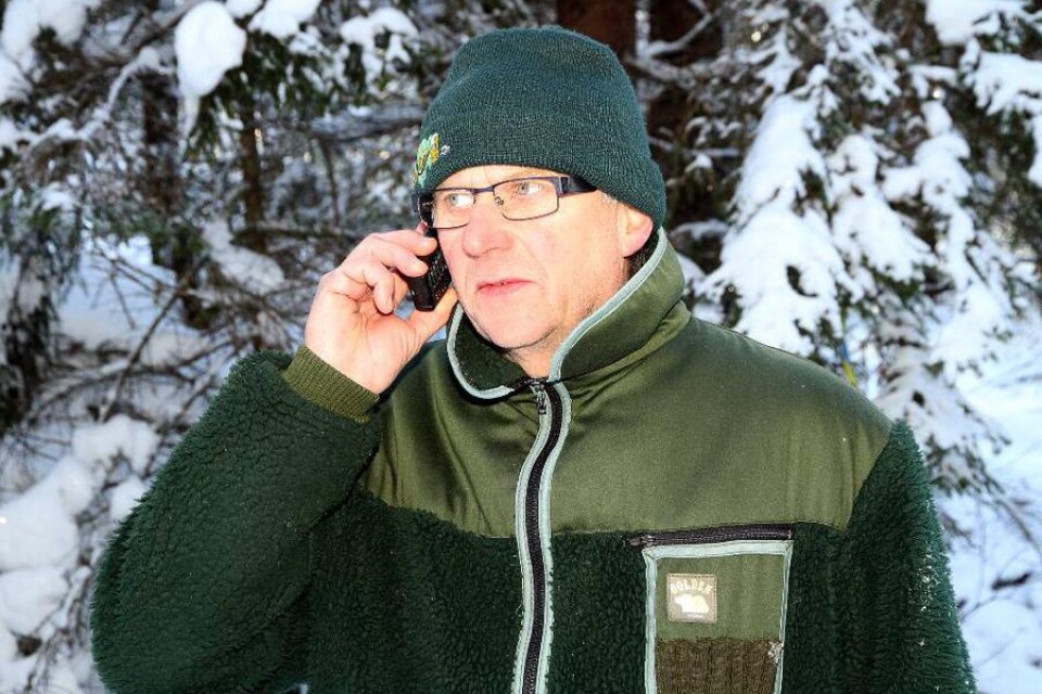 Gösta Ekman fick inte en enda rapport om lodjursspår, trots att han hade uppåt 90 jägare so var ute och letade.