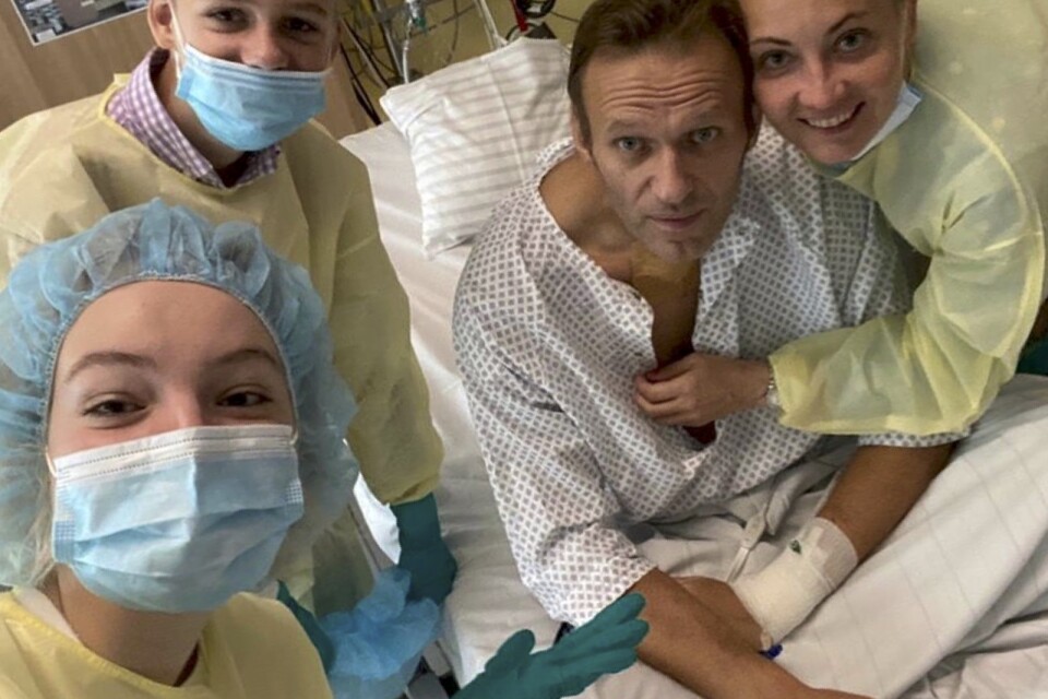 Aleksej Navalnyj med sin familj. Bilden är från Navalnyjs Instagram från tidigare i veckan.