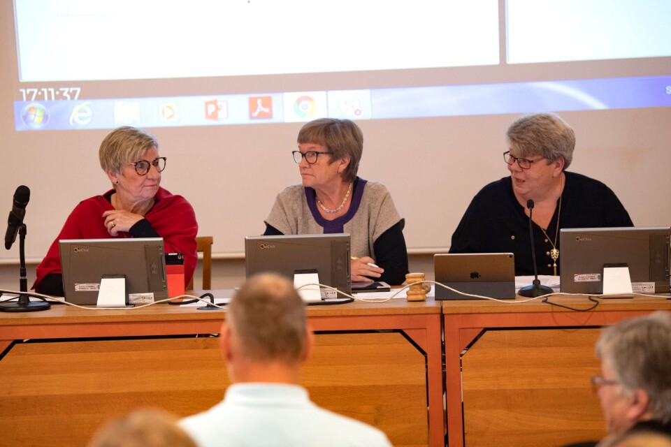 Triss i damer när kommunfullmäktige valde sitt presidium för mandatperioden 2018-2022.