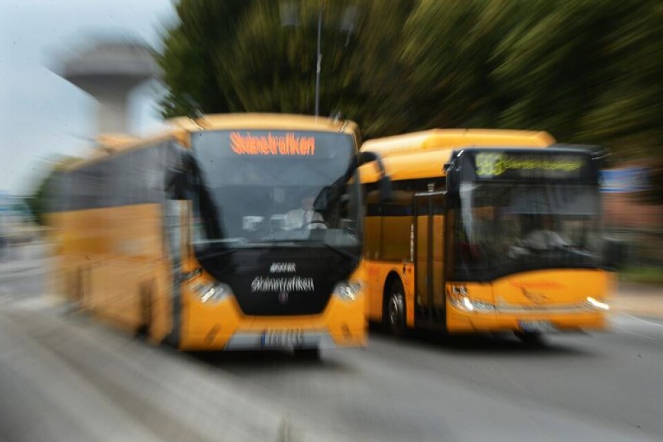 Buss Skånetrafiken Regionbuss  Bild Bosse Nilsson