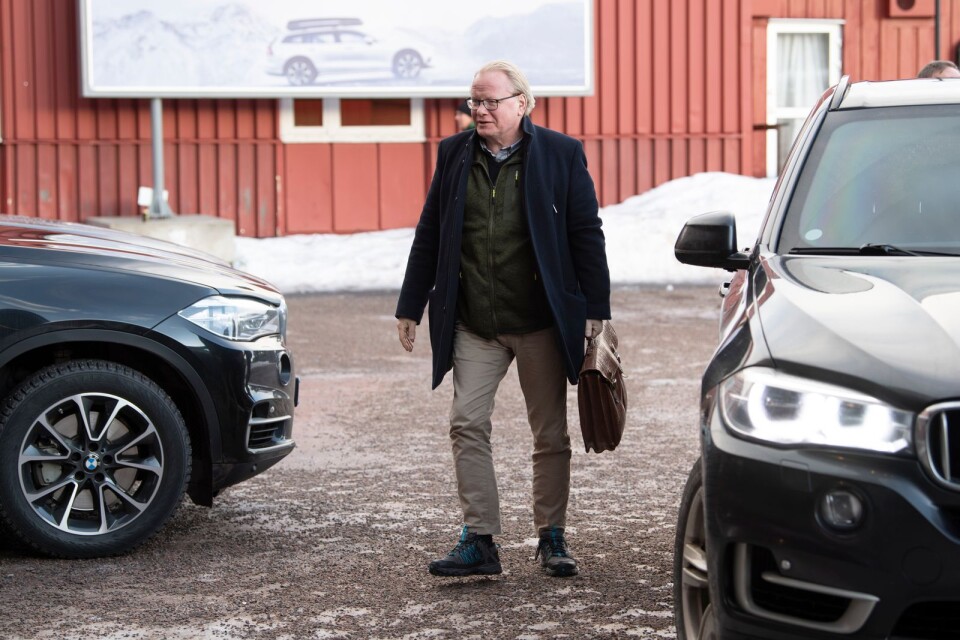 SÄLEN 20200112Försvarsminister Peter Hultqvist (S) anländer till Folk och Försvars rikskonferens på Högfjällshotellet i Sälen.