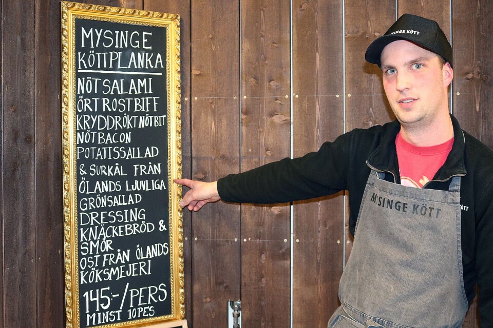 Lokalproducerade produkter ingår i Mysinge Köttplanka som går att beställa till olika evenemang. Alltifrån det egna köttet till ost från Ölands köksmejeri, Potatissallad från Ölands Ljuvliga och knäckebröd från Yngdéns.