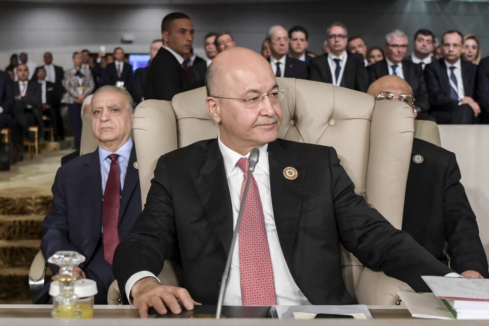 Iraks president Barham Saleh har utsett en premiärminister för tredje gången i år. Arkivbild.