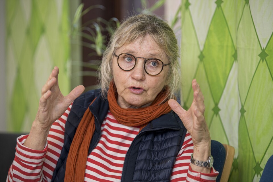 Miljöpartiet stödjer Hasslöbornas krav. På bild Ingela Gånedahl, mp.